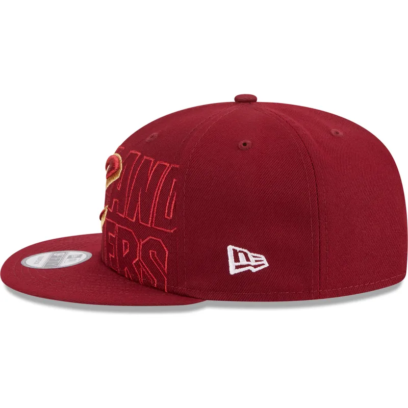 petten-plat-rood-snapback-9fifty-draft-edition-2023-van-cleveland-cavaliers-nba-van-new-era