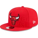 petten-plat-rood-snapback-9fifty-draft-edition-2023-van-chicago-bulls-nba-van-new-era