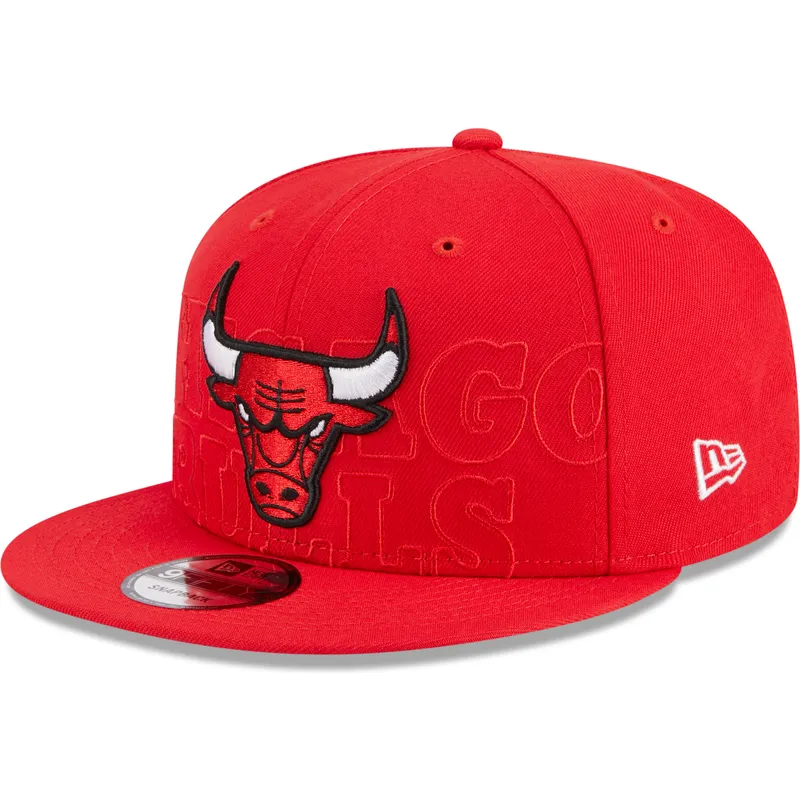 petten-plat-rood-snapback-9fifty-draft-edition-2023-van-chicago-bulls-nba-van-new-era
