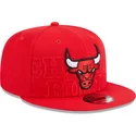 petten-plat-rood-snapback-9fifty-draft-edition-2023-van-chicago-bulls-nba-van-new-era
