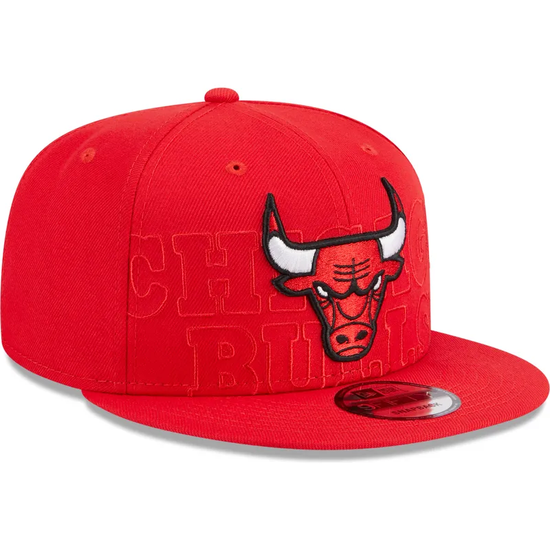 petten-plat-rood-snapback-9fifty-draft-edition-2023-van-chicago-bulls-nba-van-new-era