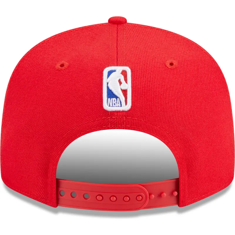 petten-plat-rood-snapback-9fifty-draft-edition-2023-van-chicago-bulls-nba-van-new-era