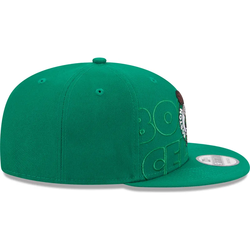 petten-plat-groen-snapback-9fifty-draft-edition-2023-van-boston-celtics-nba-van-new-era
