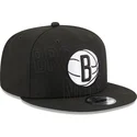 petten-plat-zwart-snapback-9fifty-draft-edition-2023-van-brooklyn-nets-nba-van-new-era
