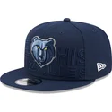 petten-plat-marineblauw-snapback-9fifty-draft-edition-2023-van-memphis-grizzlies-nba-van-new-era