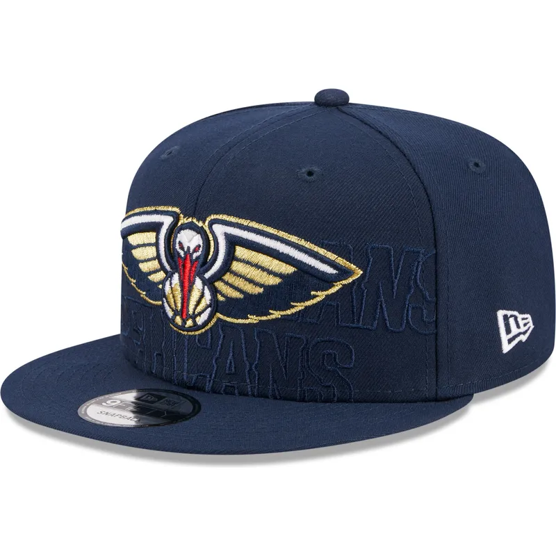 petten-plat-marineblauw-snapback-9fifty-draft-edition-2023-van-new-orleans-pelicans-nba-van-new-era petten-plat-marineblauw-snapback-9fifty-draft-edition-2023-van-new-orleans-pelicans-nba-van-new-era