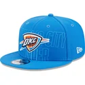 petten-plat-blauw-snapback-9fifty-draft-edition-2023-van-oklahoma-city-thunder-nba-van-new-era