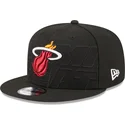 petten-plat-zwart-snapback-9fifty-draft-edition-2023-van-miami-heat-nba-van-new-era
