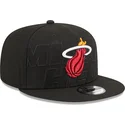 petten-plat-zwart-snapback-9fifty-draft-edition-2023-van-miami-heat-nba-van-new-era