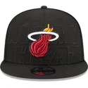 petten-plat-zwart-snapback-9fifty-draft-edition-2023-van-miami-heat-nba-van-new-era
