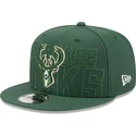 petten-plat-groen-snapback-9fifty-draft-edition-2023-van-milwaukee-bucks-nba-van-new-era