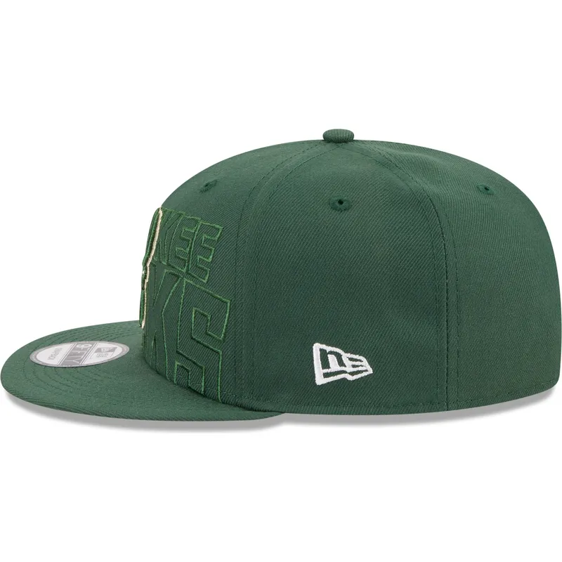 petten-plat-groen-snapback-9fifty-draft-edition-2023-van-milwaukee-bucks-nba-van-new-era