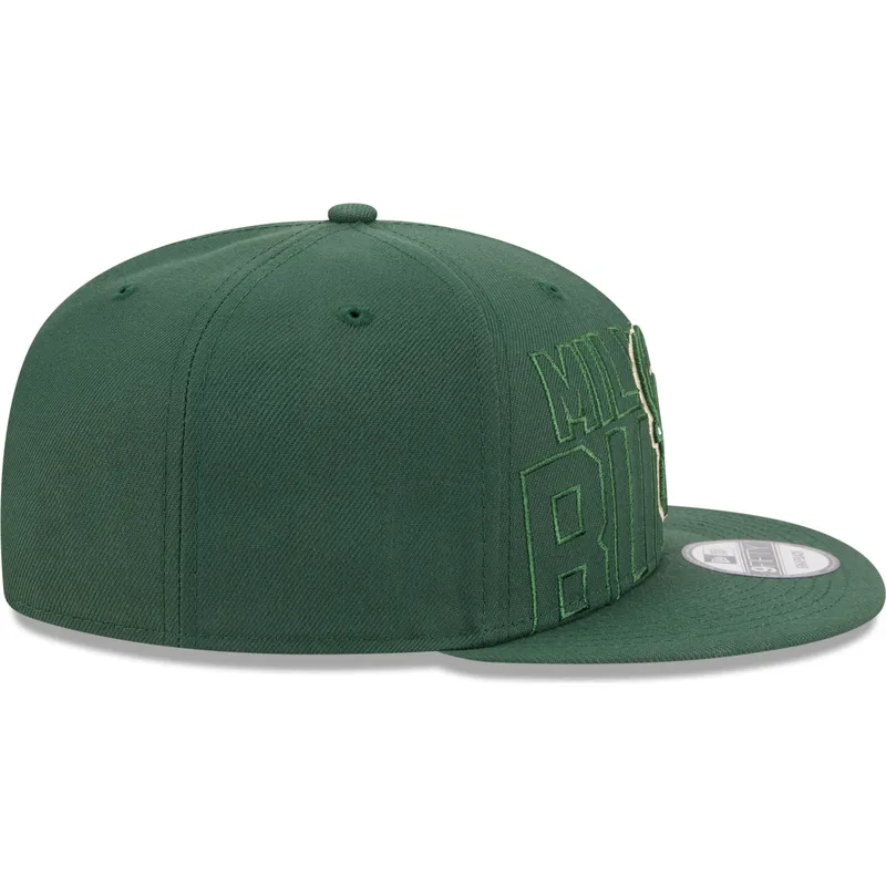 petten-plat-groen-snapback-9fifty-draft-edition-2023-van-milwaukee-bucks-nba-van-new-era