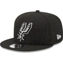 petten-plat-zwart-snapback-9fifty-draft-edition-2023-van-san-antonio-spurs-nba-van-new-era
