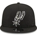 petten-plat-zwart-snapback-9fifty-draft-edition-2023-van-san-antonio-spurs-nba-van-new-era