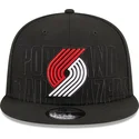 petten-plat-zwart-snapback-9fifty-draft-edition-2023-van-portland-trail-blazers-nba-van-new-era
