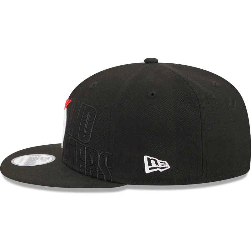 petten-plat-zwart-snapback-9fifty-draft-edition-2023-van-portland-trail-blazers-nba-van-new-era