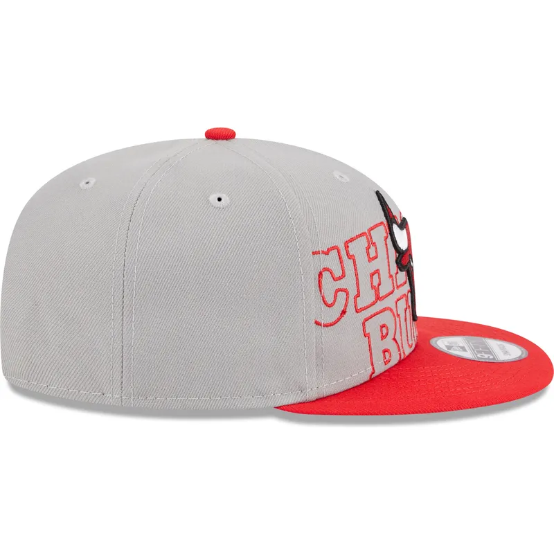 petten-plat-grijs-snapback-9fifty-draft-edition-2023-van-chicago-bulls-nba-van-new-era
