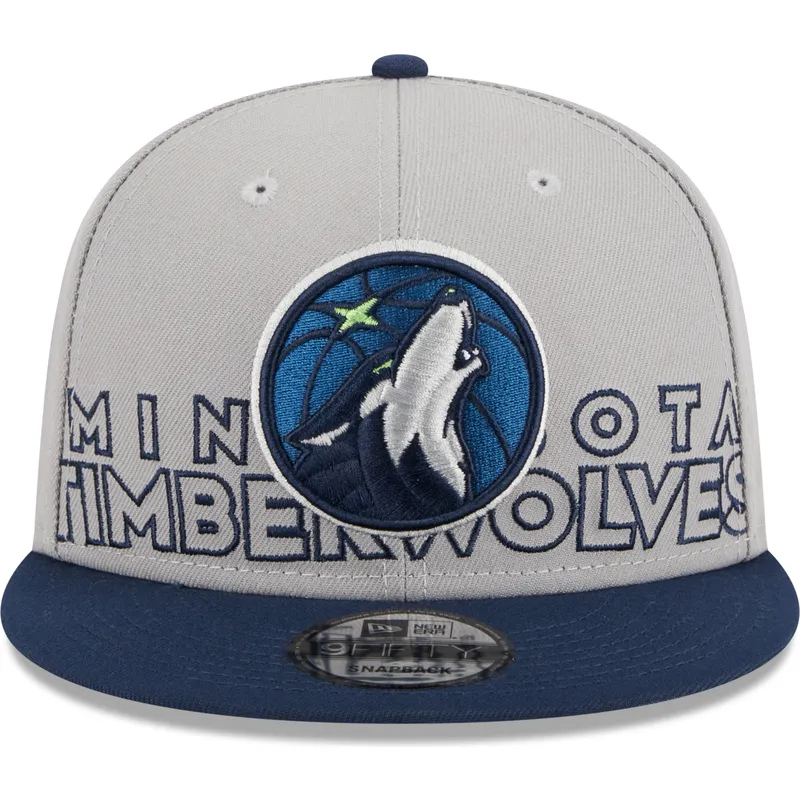 petten-plat-grijs-snapback-9fifty-draft-edition-2023-van-minnesota-timberwolves-nba-van-new-era