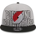 petten-plat-grijs-snapback-9fifty-draft-edition-2023-van-portland-trail-blazers-nba-van-new-era