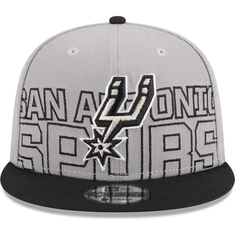 petten-plat-grijs-snapback-9fifty-draft-edition-2023-van-san-antonio-spurs-nba-van-new-era