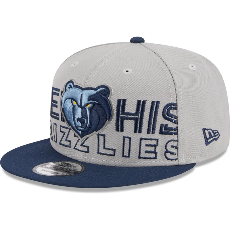 petten-plat-grijs-snapback-9fifty-draft-edition-2023-van-memphis-grizzlies-nba-van-new-era