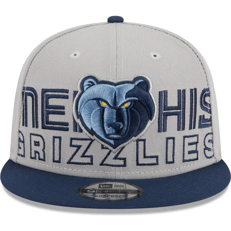 petten-plat-grijs-snapback-9fifty-draft-edition-2023-van-memphis-grizzlies-nba-van-new-era