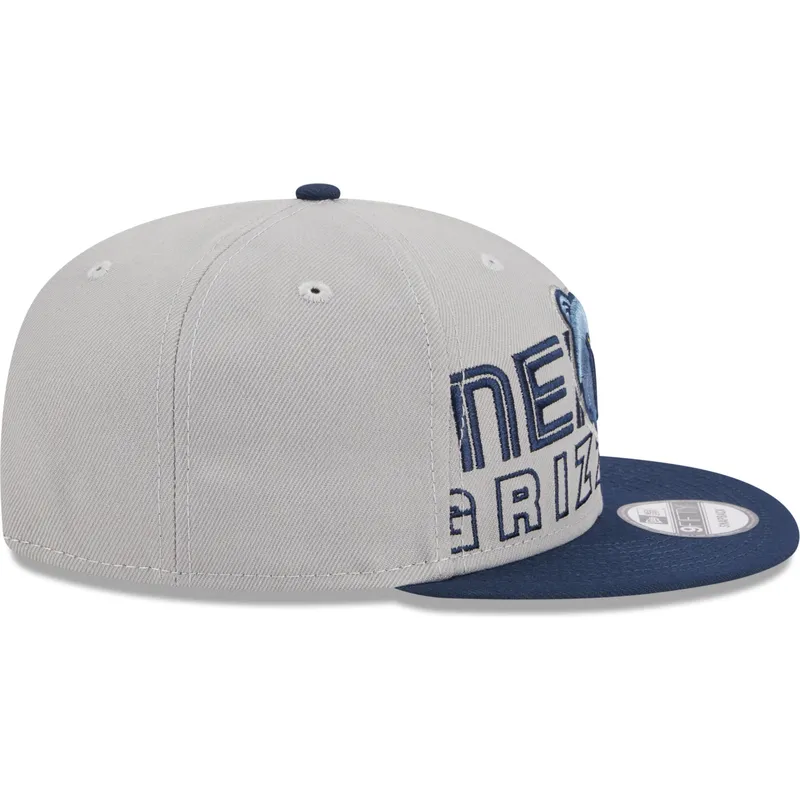 petten-plat-grijs-snapback-9fifty-draft-edition-2023-van-memphis-grizzlies-nba-van-new-era