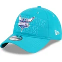 petten-gebogen-blauw-verstelbaar-9twenty-draft-edition-2023-van-charlotte-hornets-nba-van-new-era