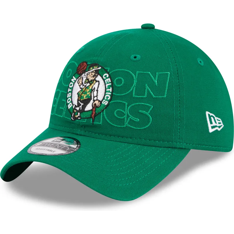 petten-gebogen-groen-verstelbaar-9twenty-draft-edition-2023-van-boston-celtics-nba-van-new-era