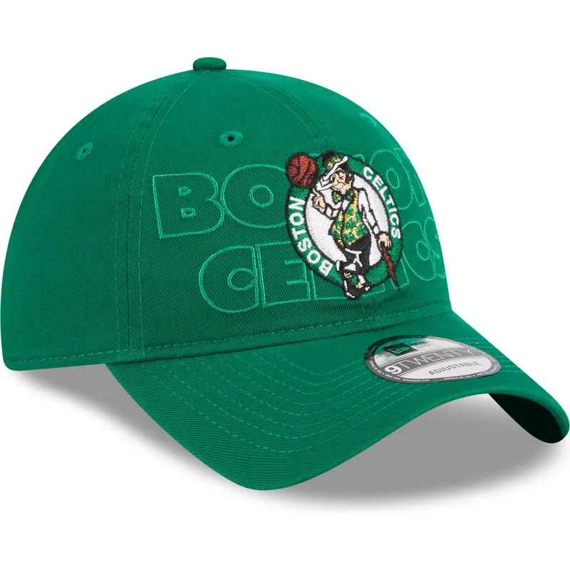 petten-gebogen-groen-verstelbaar-9twenty-draft-edition-2023-van-boston-celtics-nba-van-new-era