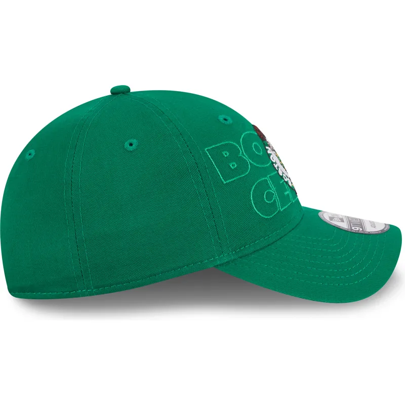 petten-gebogen-groen-verstelbaar-9twenty-draft-edition-2023-van-boston-celtics-nba-van-new-era
