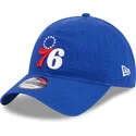 petten-gebogen-blauw-verstelbaar-9twenty-draft-edition-2023-van-philadelphia-76ers-nba-van-new-era