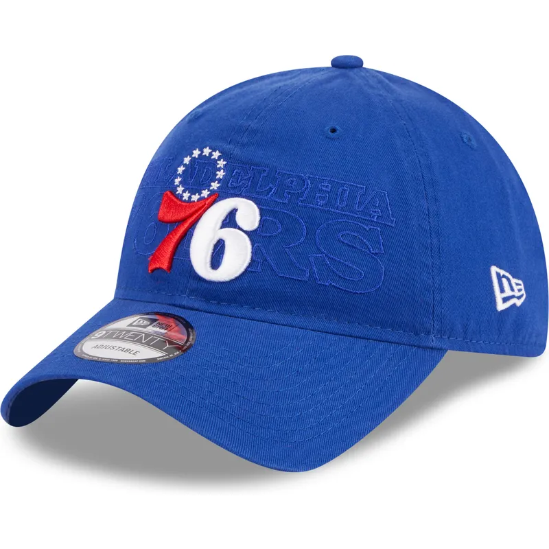 petten-gebogen-blauw-verstelbaar-9twenty-draft-edition-2023-van-philadelphia-76ers-nba-van-new-era