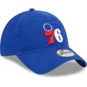 petten-gebogen-blauw-verstelbaar-9twenty-draft-edition-2023-van-philadelphia-76ers-nba-van-new-era
