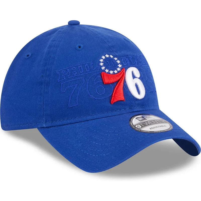 petten-gebogen-blauw-verstelbaar-9twenty-draft-edition-2023-van-philadelphia-76ers-nba-van-new-era