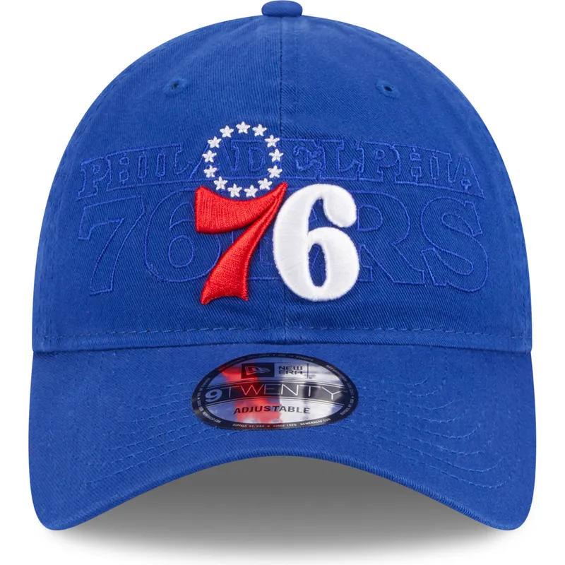 petten-gebogen-blauw-verstelbaar-9twenty-draft-edition-2023-van-philadelphia-76ers-nba-van-new-era