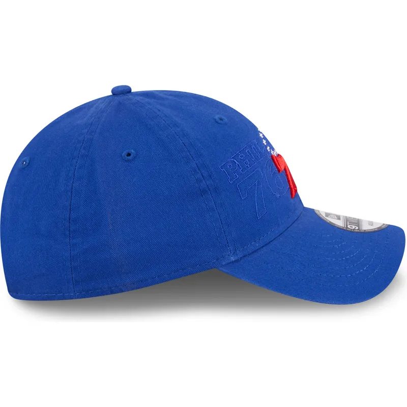 petten-gebogen-blauw-verstelbaar-9twenty-draft-edition-2023-van-philadelphia-76ers-nba-van-new-era
