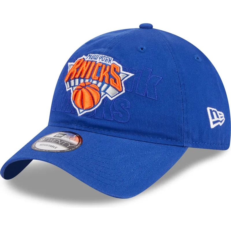 petten-gebogen-blauw-verstelbaar-9twenty-draft-edition-2023-van-new-york-knicks-nba-van-new-era petten-gebogen-blauw-verstelbaar-9twenty-draft-edition-2023-van-new-york-knicks-nba-van-new-era