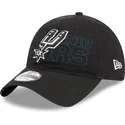 petten-gebogen-zwart-verstelbaar-9twenty-draft-edition-2023-van-san-antonio-spurs-nba-van-new-era