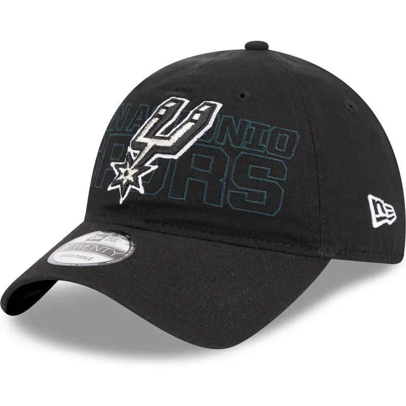 petten-gebogen-zwart-verstelbaar-9twenty-draft-edition-2023-van-san-antonio-spurs-nba-van-new-era