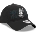 petten-gebogen-zwart-verstelbaar-9twenty-draft-edition-2023-van-san-antonio-spurs-nba-van-new-era