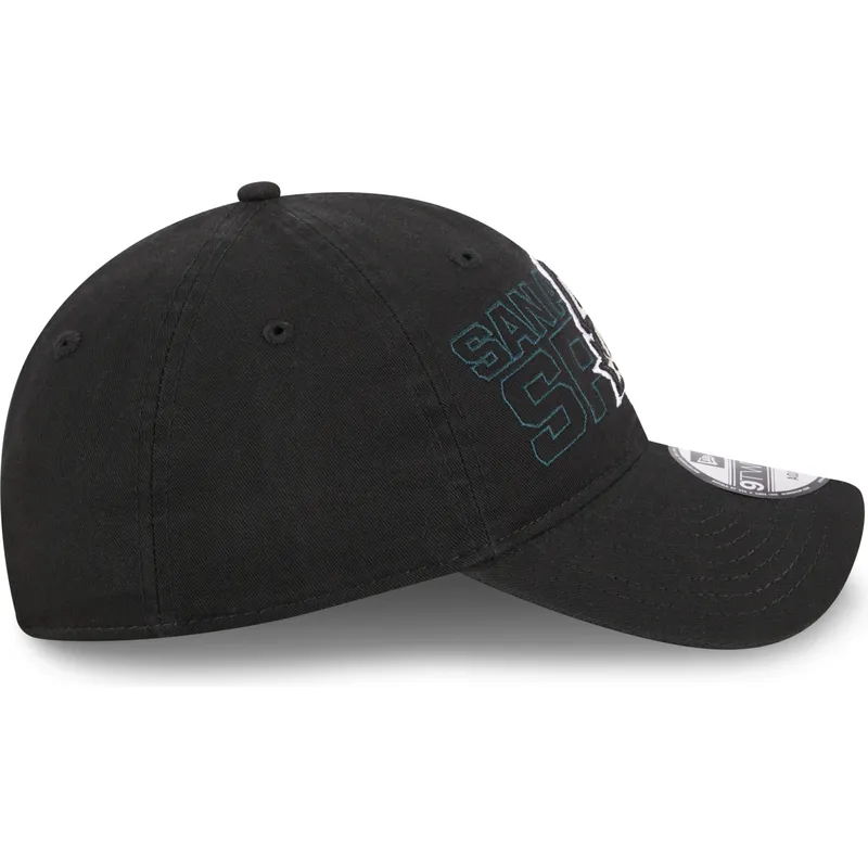 petten-gebogen-zwart-verstelbaar-9twenty-draft-edition-2023-van-san-antonio-spurs-nba-van-new-era