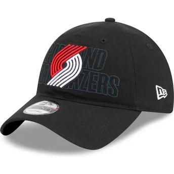 Petten gebogen zwart verstelbaar 9TWENTY Draft Edition 2023 van Portland Trail Blazers NBA van New Era