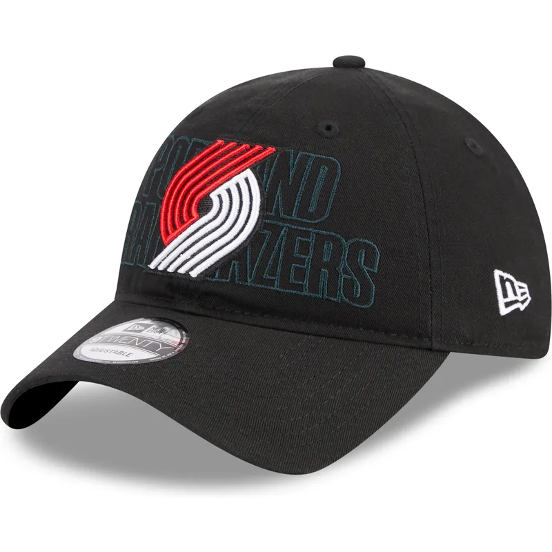 petten-gebogen-zwart-verstelbaar-9twenty-draft-edition-2023-van-portland-trail-blazers-nba-van-new-era