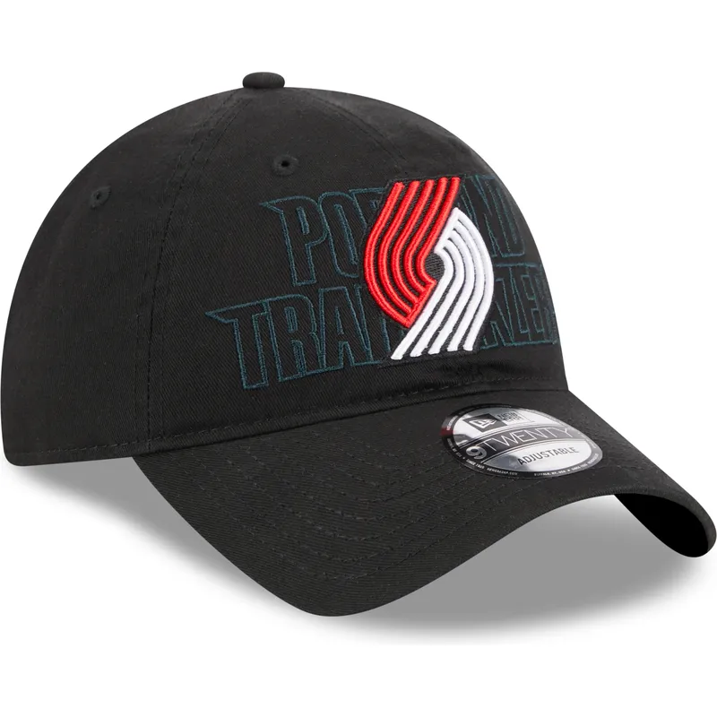 petten-gebogen-zwart-verstelbaar-9twenty-draft-edition-2023-van-portland-trail-blazers-nba-van-new-era