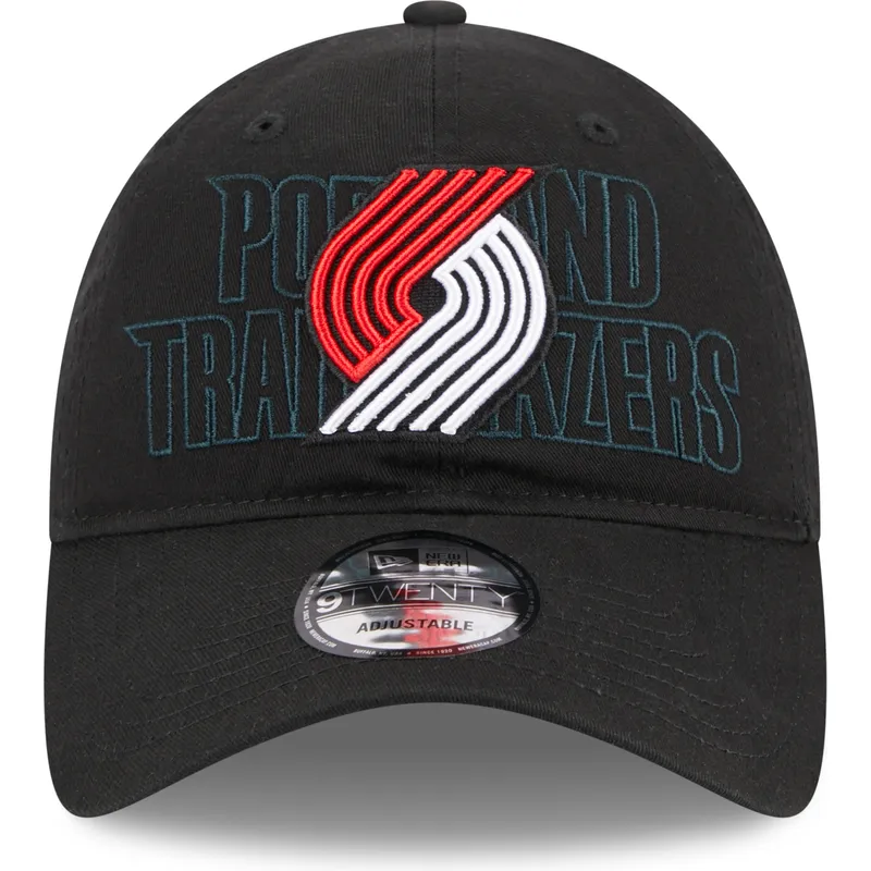 petten-gebogen-zwart-verstelbaar-9twenty-draft-edition-2023-van-portland-trail-blazers-nba-van-new-era
