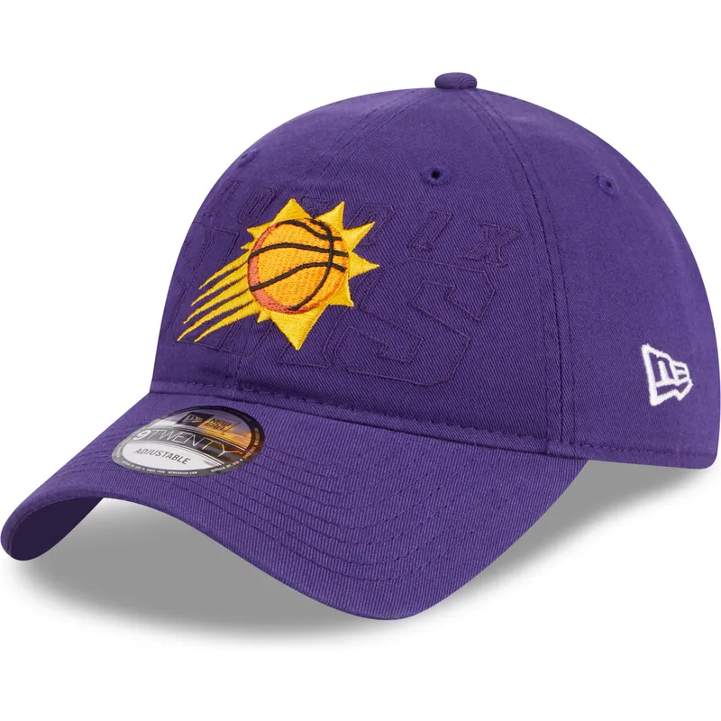 petten-gebogen-paars-verstelbaar-9twenty-draft-edition-2023-van-phoenix-suns-nba-van-new-era