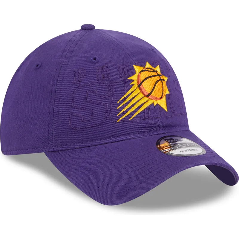 petten-gebogen-paars-verstelbaar-9twenty-draft-edition-2023-van-phoenix-suns-nba-van-new-era