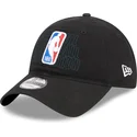 petten-gebogen-zwart-verstelbaar-9twenty-draft-edition-2023-van-nba-van-new-era